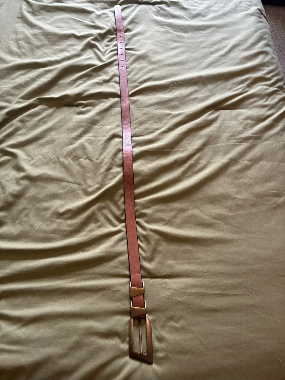 We The Free Brown Leather Belt with Buckle XS/S